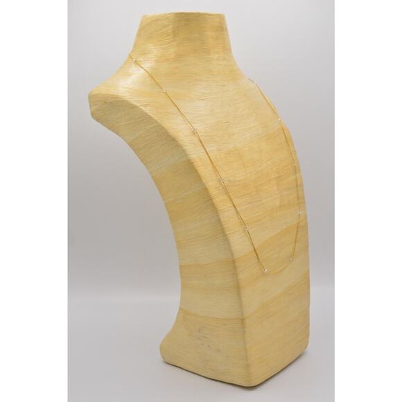 Trifari Vintage Station Necklace Gold Chain Clear Crystal Beaded Signed Bin6B - Picture 9 of 12